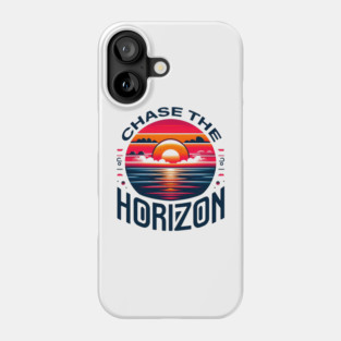 Chase the Horizon – Sunset Adventure Artwork Phone Case