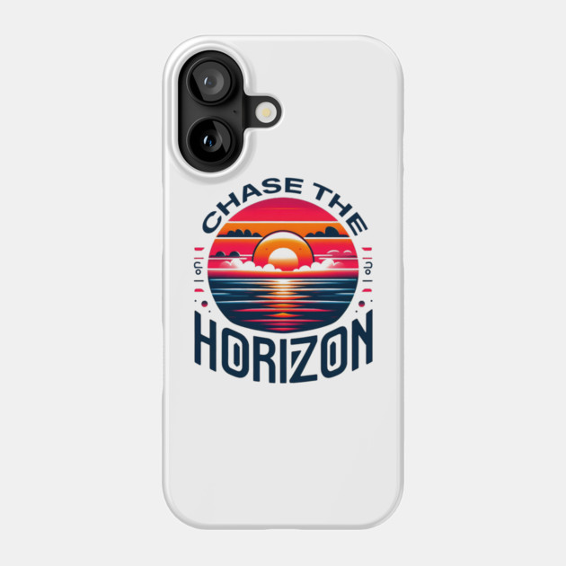 Chase the Horizon – Sunset Adventure Artwork Phone Case by MakerMind8.2