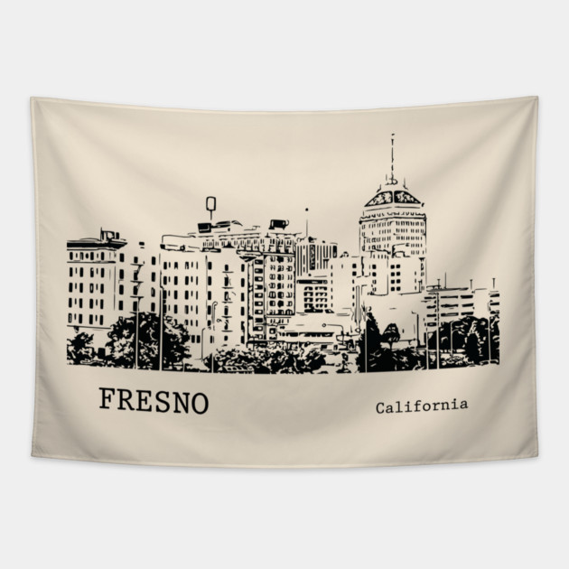 Fresno California Tapestry by Lakeric