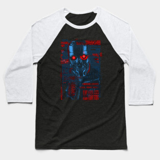 Terminator blue Baseball T-Shirt