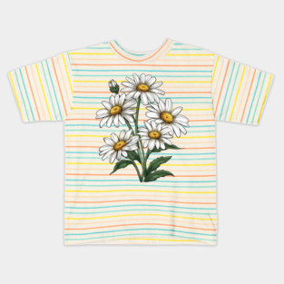 White Flowers Kids T-Shirt