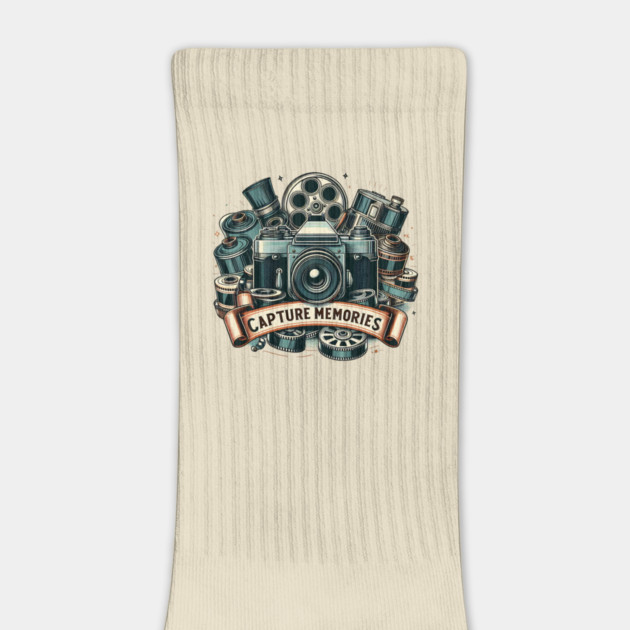 Capture Memories – Vintage Camera Photography Artwork by MakerMind8.2