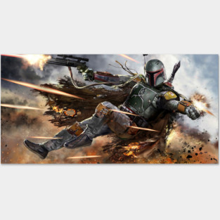 Deadliest bounty hunter in the galaxy Posters and Art