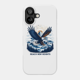 Reach New Heights – Bold Eagle Mountain Artwork Phone Case