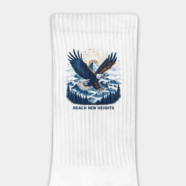 Reach New Heights – Bold Eagle Mountain Artwork by MakerMind8.2