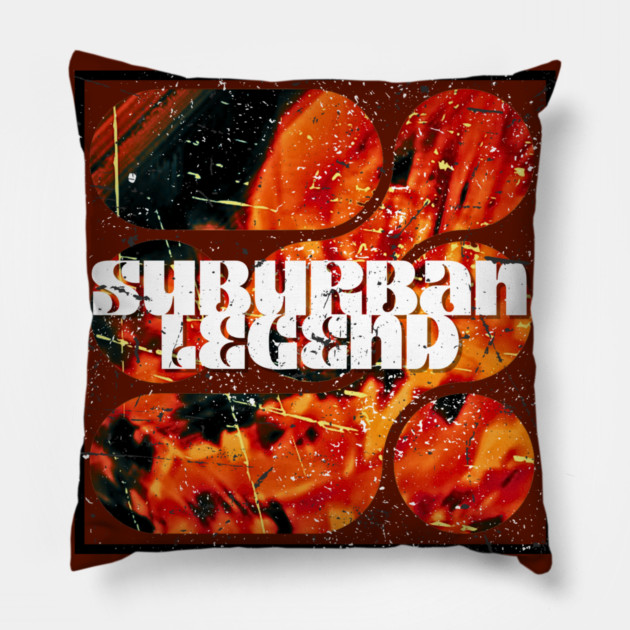 Suburban Legend Fire Pillow by casualteesinc