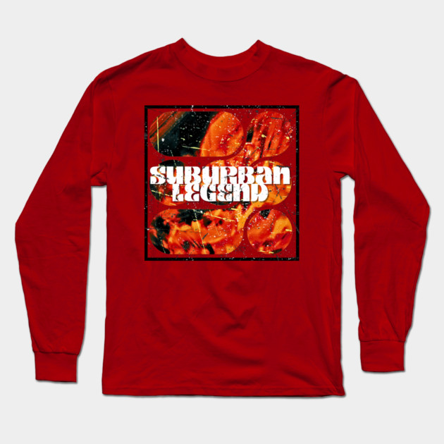 Suburban Legend Fire Long Sleeve T-Shirt by casualteesinc