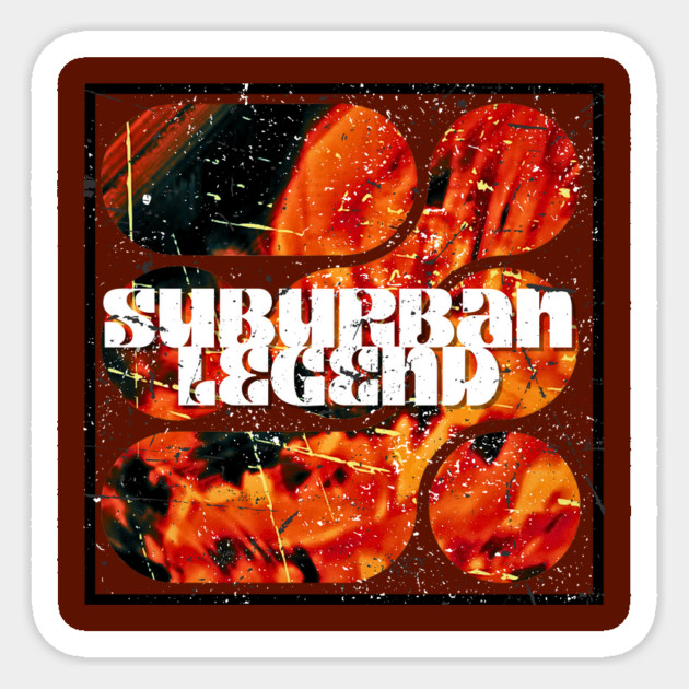 Suburban Legend Fire Sticker by casualteesinc
