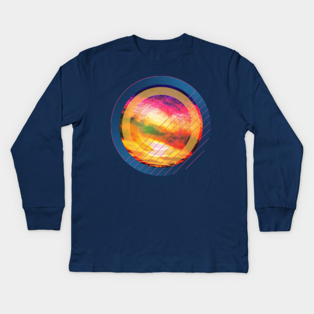 Local On The 8s Kids Long Sleeve T-Shirt by casualteesinc