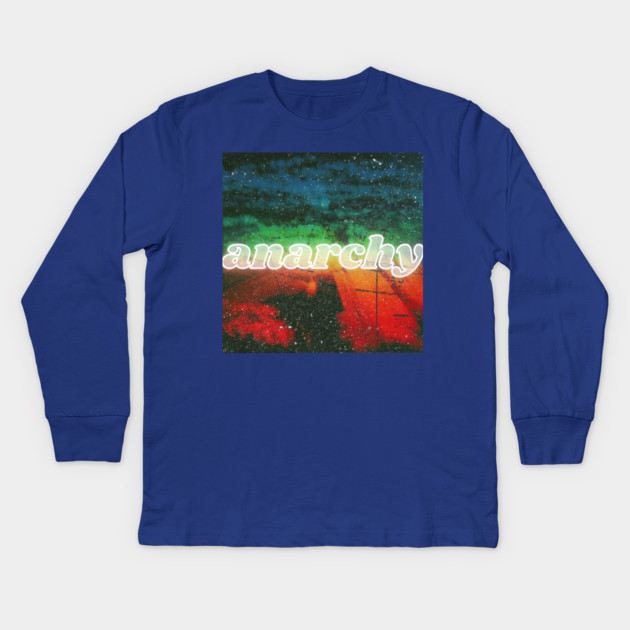 Anarchy Midwest Kids Long Sleeve T-Shirt by casualteesinc