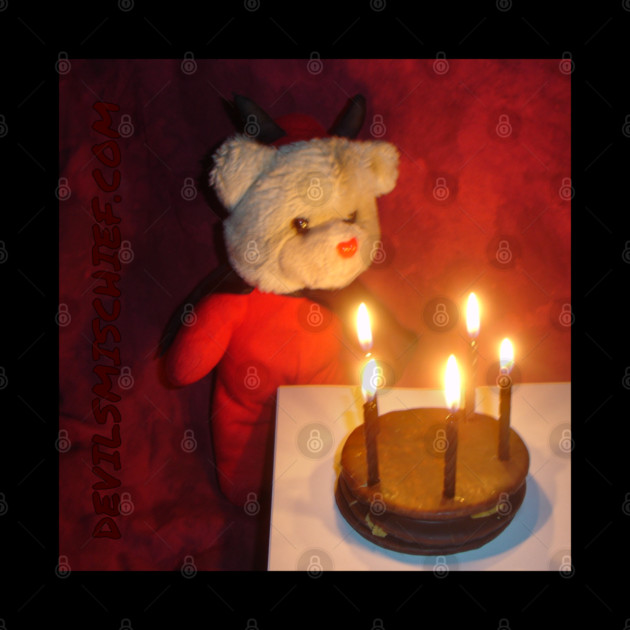Satanbear with Candles by Satansplain, Dr. Schitz, Devil's Mischief