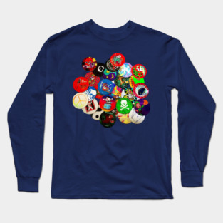 Pile of Pogs 90s Long Sleeve T-Shirt