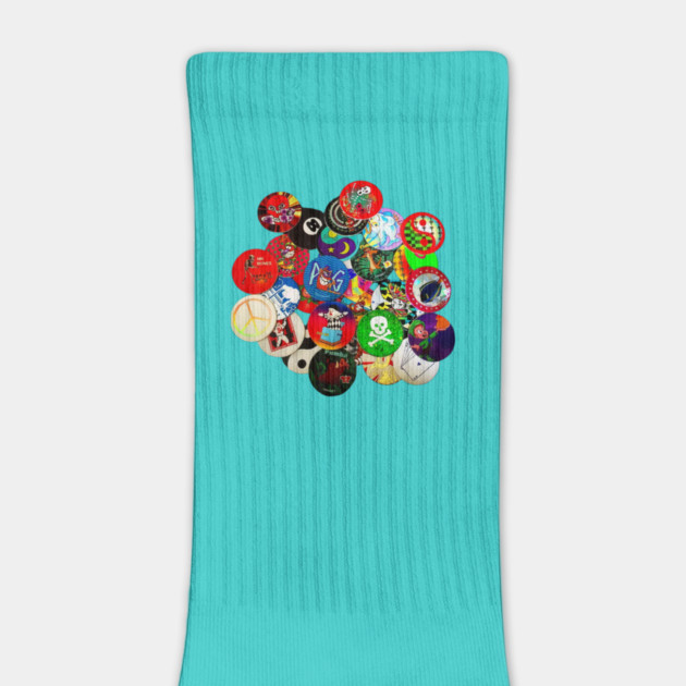 Pile of Pogs 90s by casualteesinc