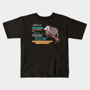877-TRASHNOW Possum Kids T-Shirt