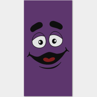 grimace mcdonalds Purple cartoon Meme Posters and Art
