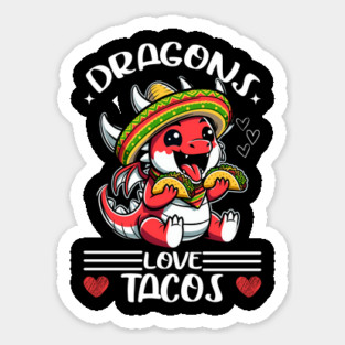 Dragons Love Tacos Magnet