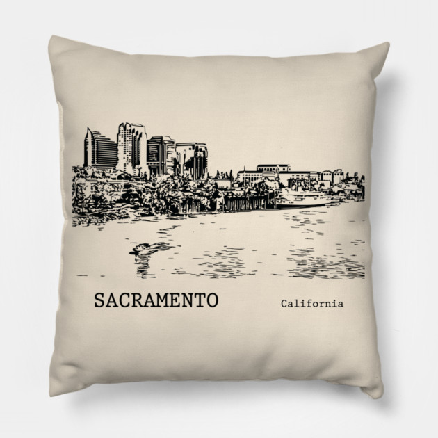Sacramento California Pillow by Lakeric