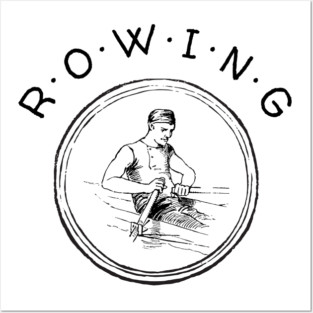 Vintage Rowing Posters and Art