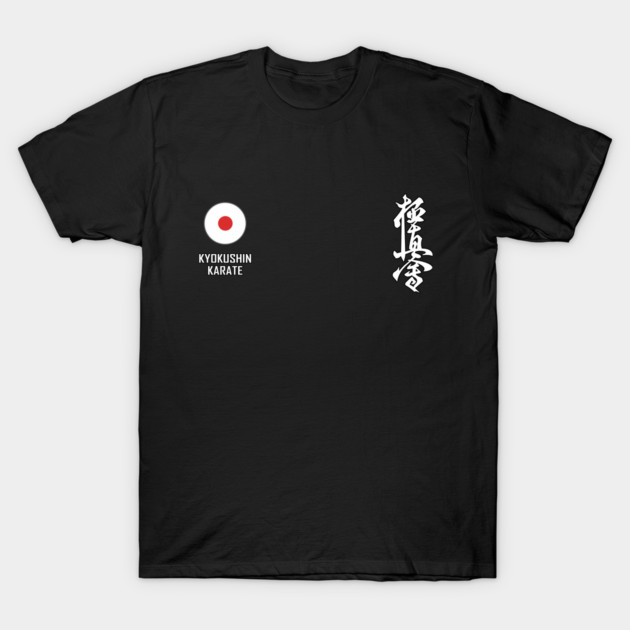 Kyokushin karate and Japanese flag T-Shirt