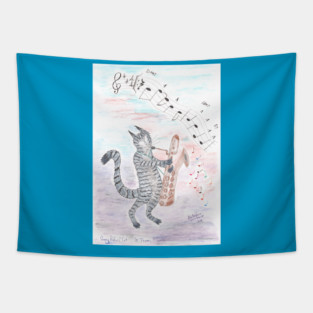 Sonny Rollins Cat St Thomas Tapestry