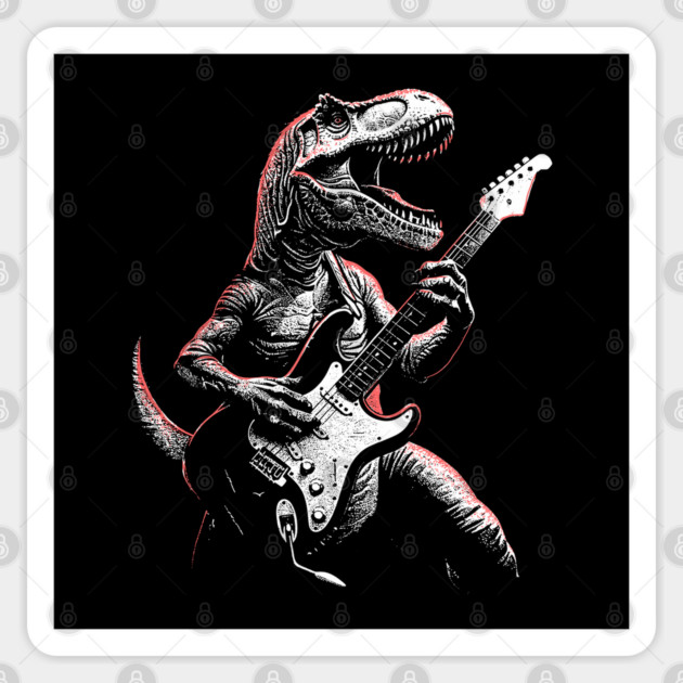 Tyranno-Rockstar Sticker by GoshWow®