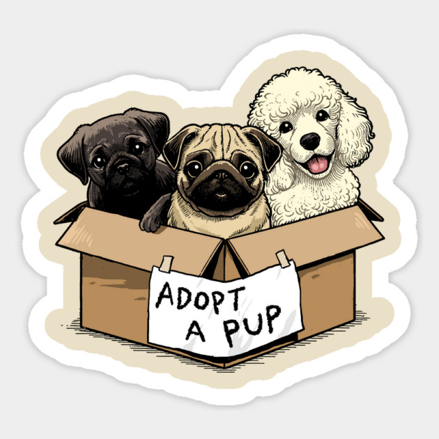 Adopt a Pup Magnet by GoshWow®