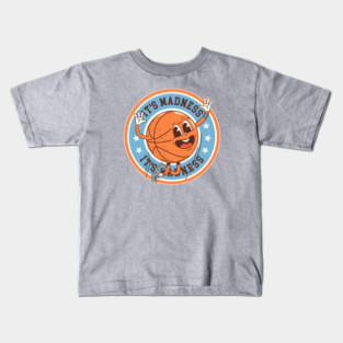 It's Madness - Retro College Basketball Kids T-Shirt