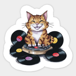 Music Cat Sticker