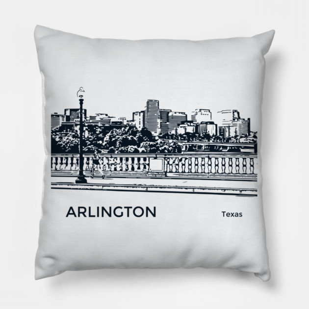 Arlington Texas Pillow by Lakeric