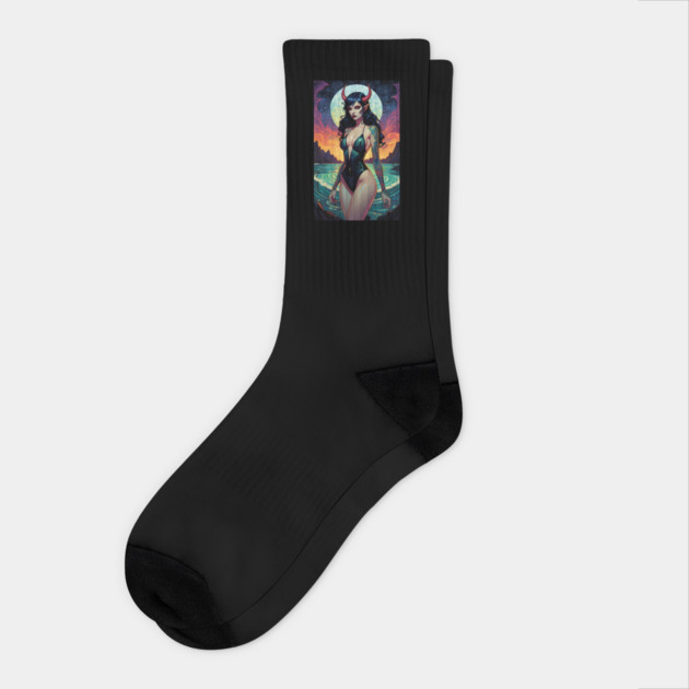 Succubus Swim Suit Edition 2 Socks by Grave Digs