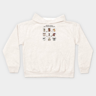 Wallaby Parker-eyewear for all animals (front only) Kids Hoodie