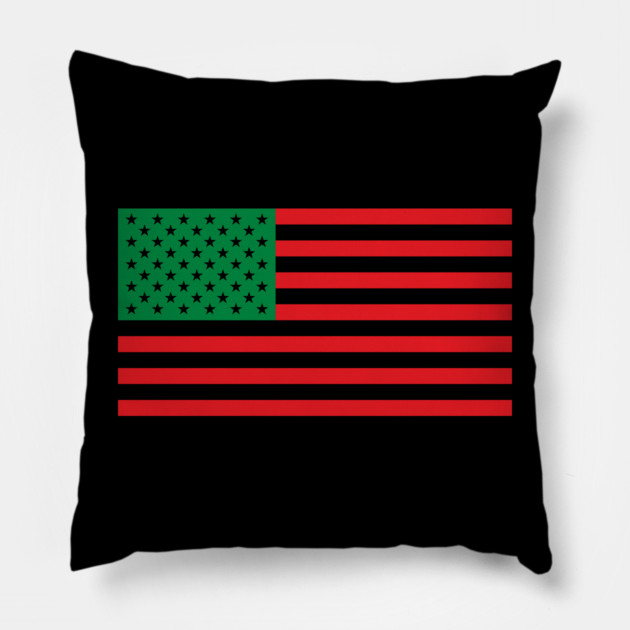 Pan African American Flag Pillow by UrbanLifeApparel