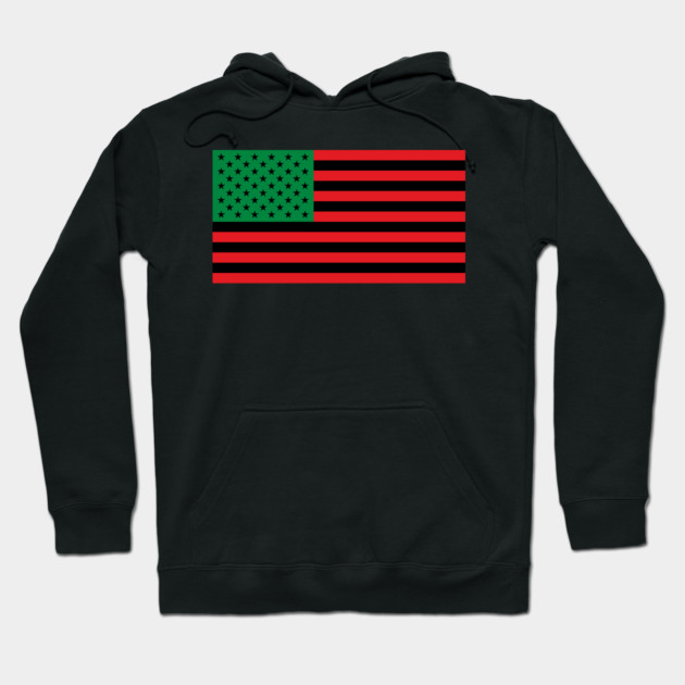 Pan African American Flag Hoodie by UrbanLifeApparel