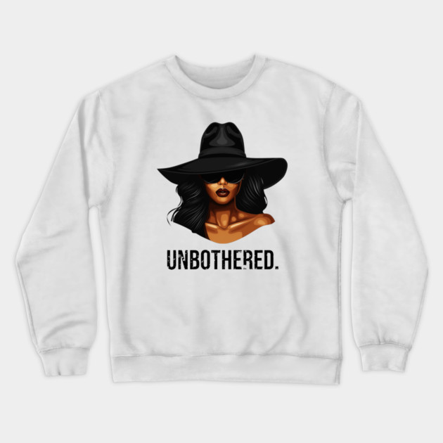 Unbothered Black Queen Crewneck Sweatshirt by UrbanLifeApparel