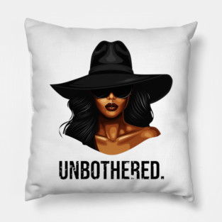 Unbothered Black Queen Pillow