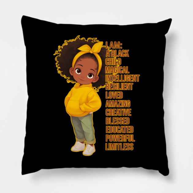 Limitless Black Girl Pillow by UrbanLifeApparel
