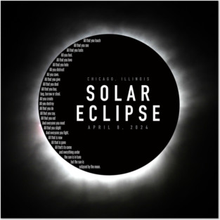 ECLIPSE 2024 - Chicago Illinois Posters and Art