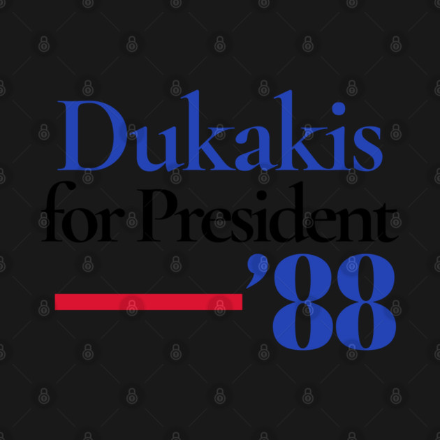 Michael Dukakis for President Campaign Button 1988 by Yesteeyear
