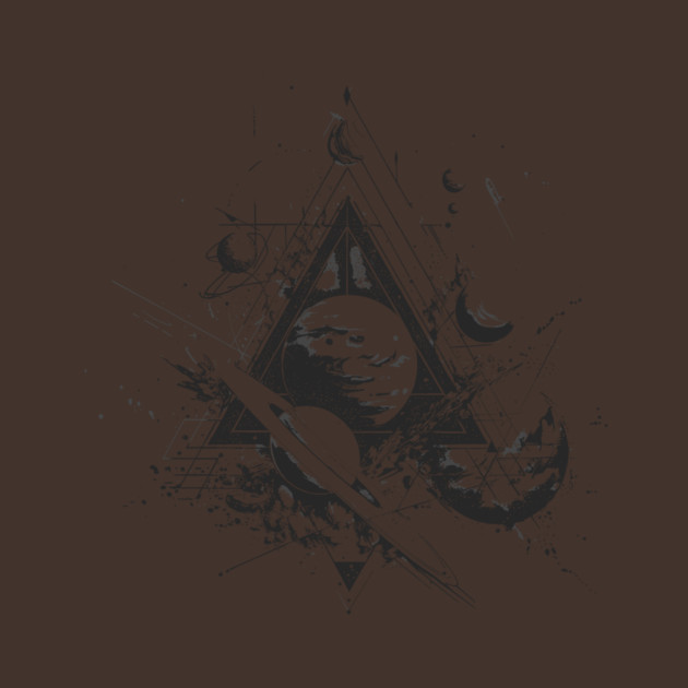 Space Exploration Theme Pencil Drawing by Vinokurio