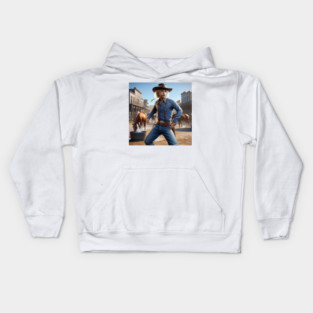 Wild Wild West Albert Kids Hoodie