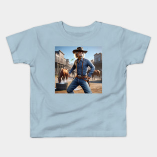 Wild Wild West Albert Kids T-Shirt