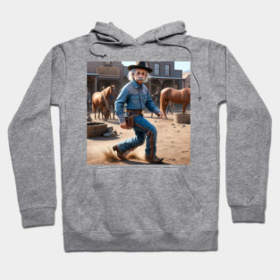 Albert Einstein in the Wild Wild West Hoodie