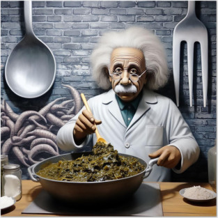 Albert Einstein's Soul Food Cafe Posters and Art