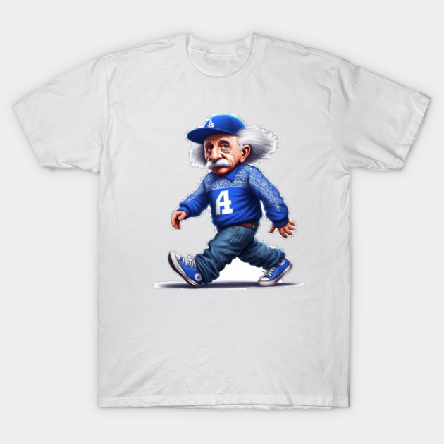 What If Einstein Was A Crip?  #2 T-Shirt by High Voltage Graphics