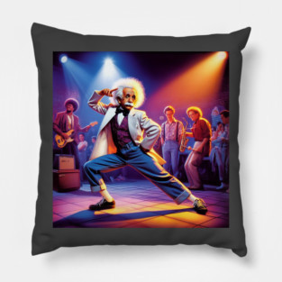 Albert Einstein Doing The Stanky Leg Pillow