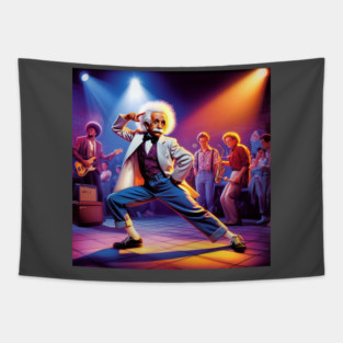 Albert Einstein Doing The Stanky Leg Tapestry