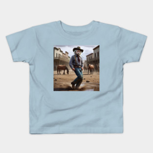 Wild Wild West Albert Einstein Kids T-Shirt