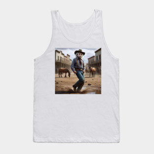 Wild Wild West Albert Einstein Tank Top