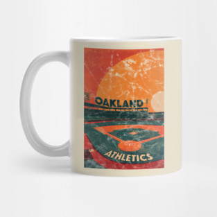 Midcentury Oakland Athletics Stadium Mug