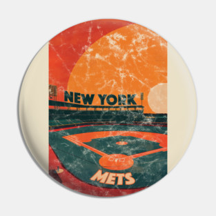 Midcentury New York Mets Stadium Pin